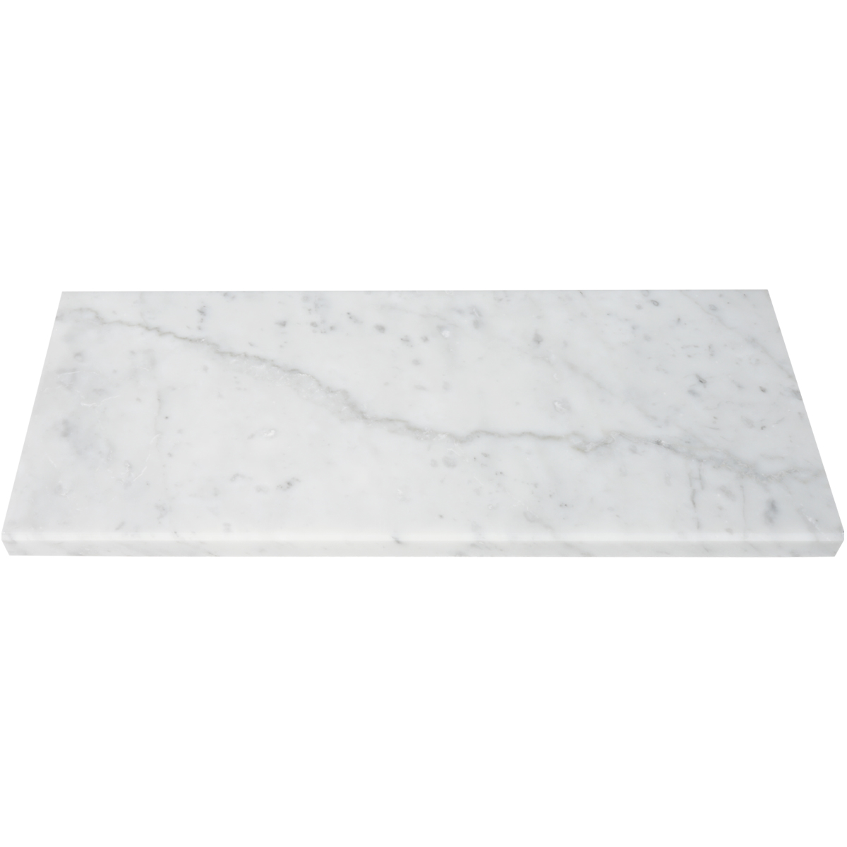 Shower Niche Shelf Italian White Carrara Honed Matte Finish Marble Stone Tile 1/2 inch Thickness 